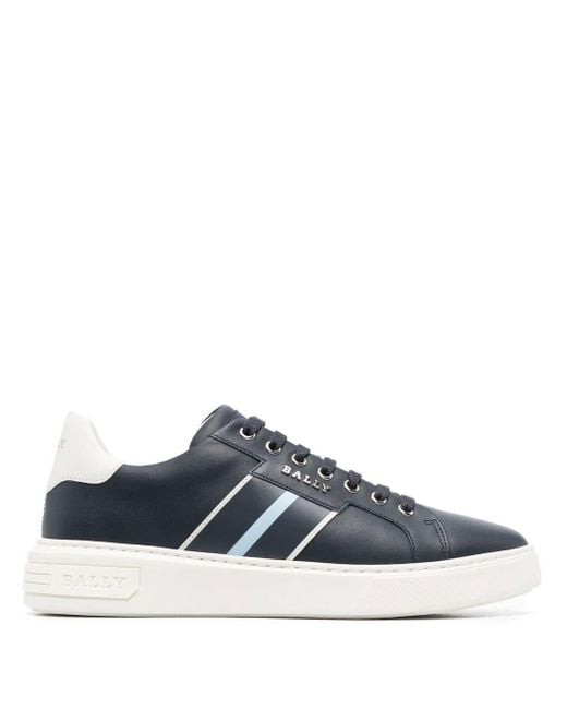 Bally Blue Low-top Leather Trainers for men