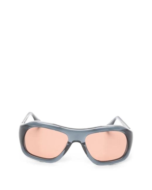 Port Tanger Pink Geometric-Frame Sunglasses