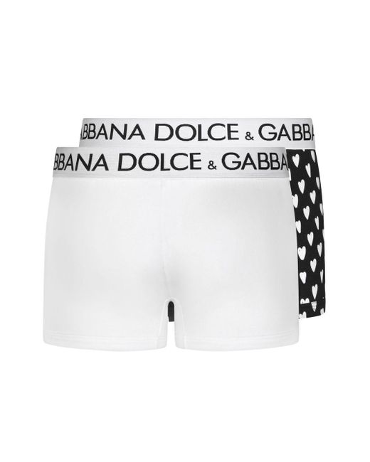 nek Meerdere Anemoon vis Dolce & Gabbana Twee Boxershorts in het Wit voor heren | Lyst NL