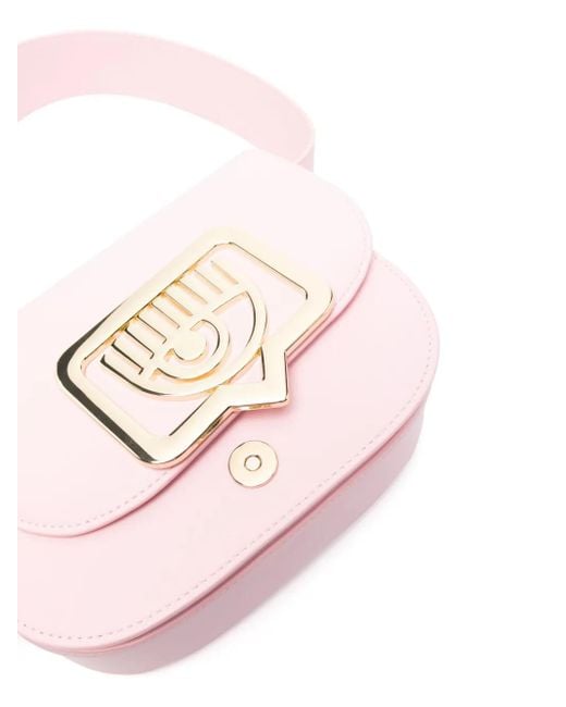 Chiara Ferragni Pink Eyelike-Motif Shoulder Bag