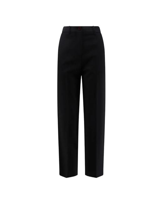 Alysi Black Cigarette Trousers