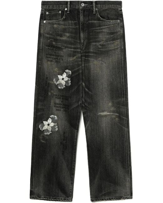 Yohji Yamamoto Black X Neighborhood Savage Jeans for men