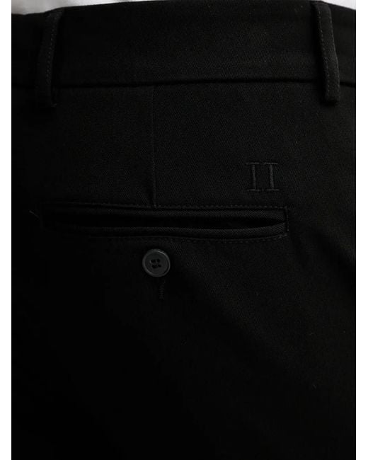 Les Deux Black Button-Fastening Trousers for men