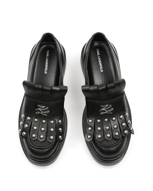 Karl Lagerfeld Black Macie Loafer