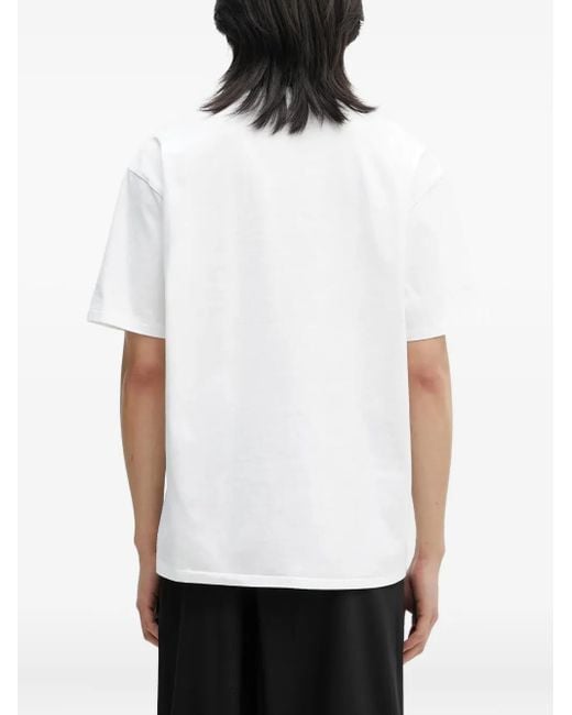 Wacko Maria White Graphic-Print Cotton T-Shirt for men