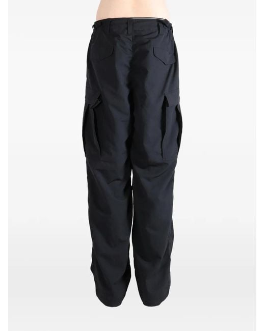 Nanamica Gray Drawstring-Cuff Cargo Pants