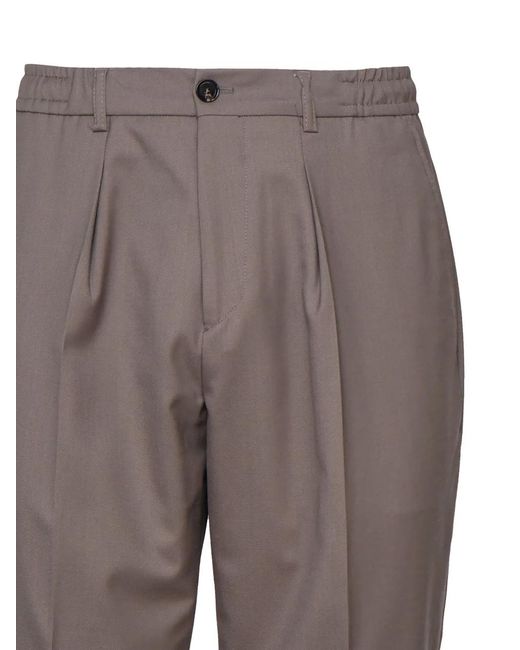 BE ABLE Gray Elasticated-Waist Trousers for men