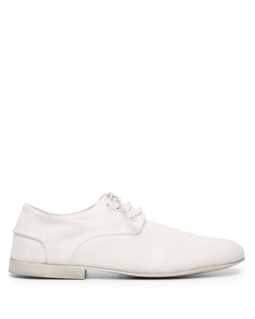 Marsèll White Stucco Leather Derby Shoes for men
