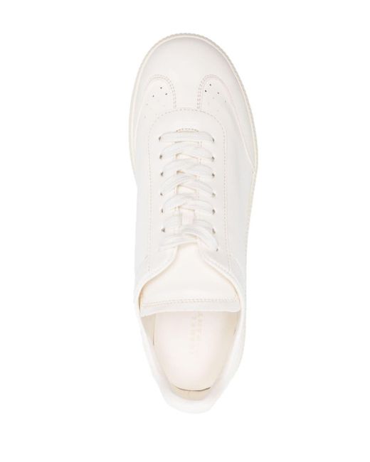 Isabel Marant Kaycee Leren Sneakers in het White