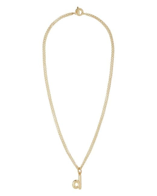 Roxanne Assoulin White The Puffy Initial Necklace
