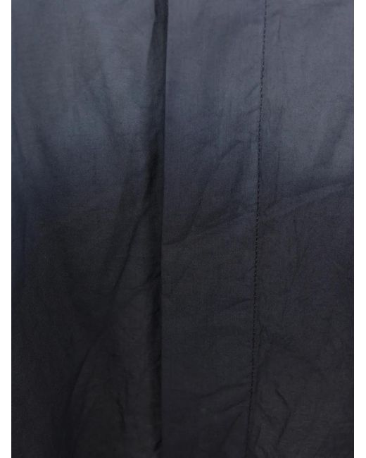 Maria Calderara Blue Ombré-Effect Cotton Shirt