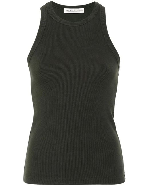 MODES GARMENTS Black Ribbed Tank Top