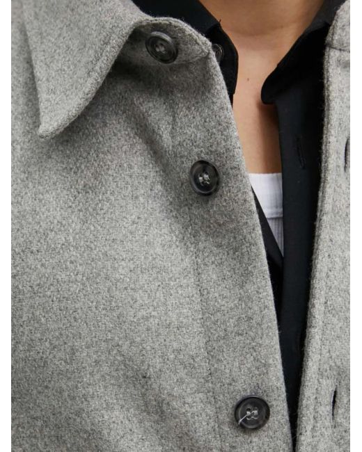 A.P.C. Gray Button-Down Patch-Pocket Shirt for men