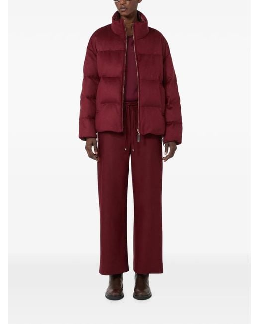 Max Mara Red Drawstring Trousers