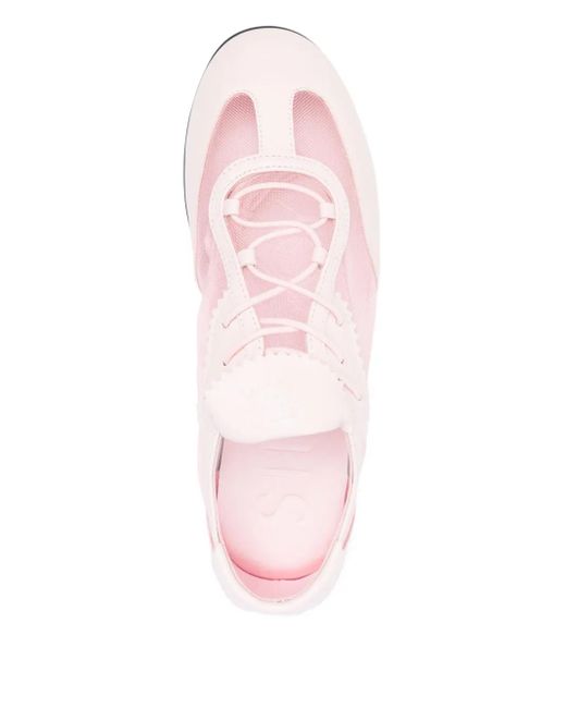 Stine Goya Pink Lace-Up Mesh Sneakers
