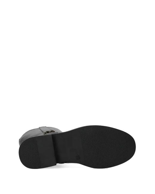 Mexx Black Logo Plaque Knee-High Boots