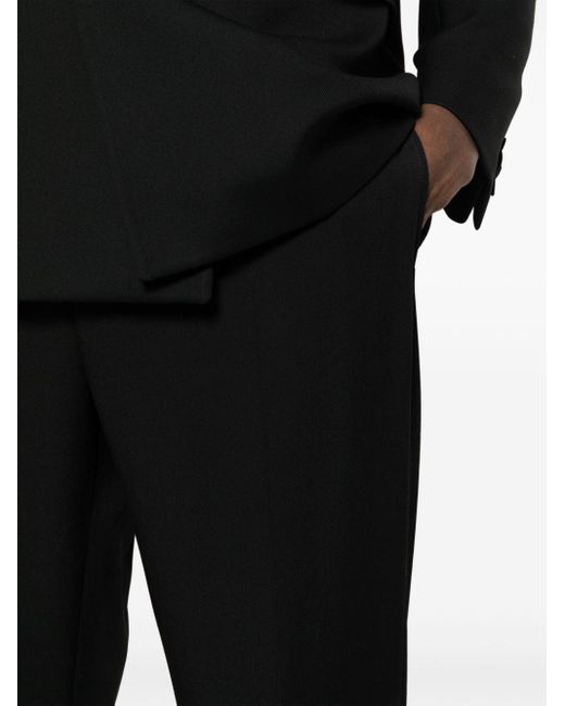 Pantalones de vestir slim Saint Laurent de hombre de color Black