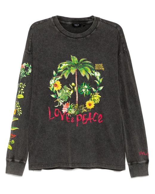 FIVE CM Gray Printed T-Shirt for men