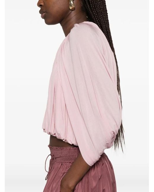 Zimmermann Alchemy Caped Blouse in Pink | Lyst