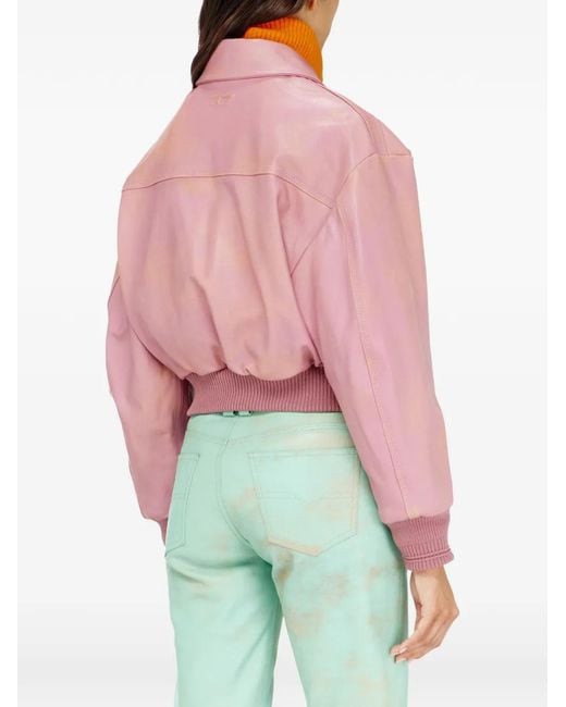 DIESEL Pink Aviator Jacket
