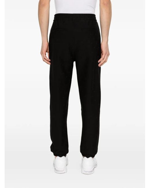 Emporio Armani Black Pantalon De Jogging À Imprimé Graphique for men