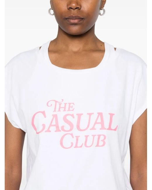 Juvia White Cotton T-Shirt