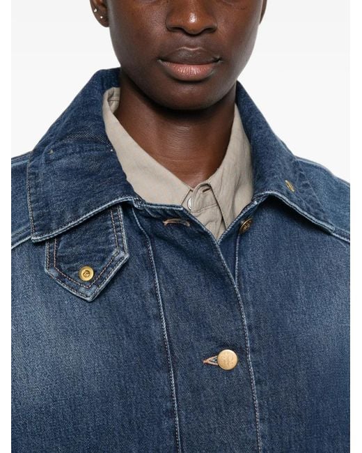 SOSUE Blue Faded Denim Jacket