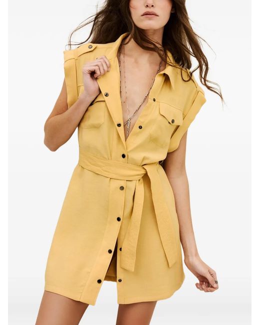 Ba&sh Metallic Diala Mini Dress