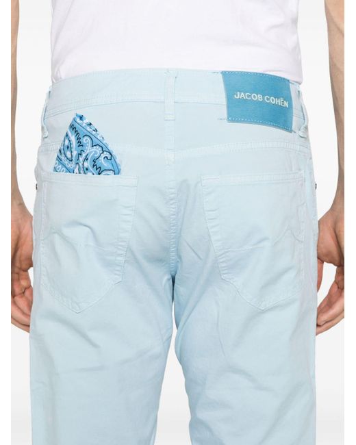 Pantalones slim Bard de talle medio Jacob Cohen de hombre de color Blue