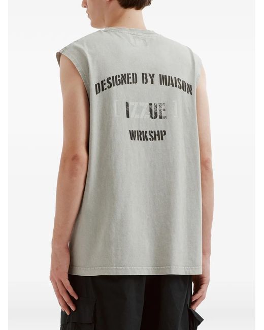Izzue Gray Sleeveless T-Shirt for men