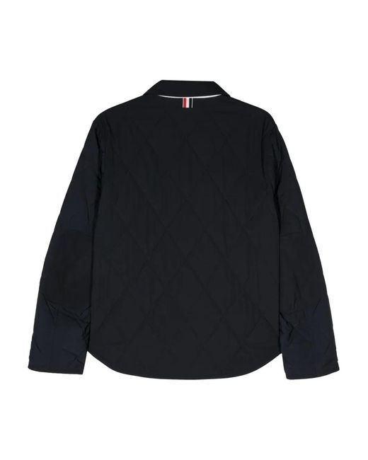 Thom Browne Blue Quilted Padded Jacket for men