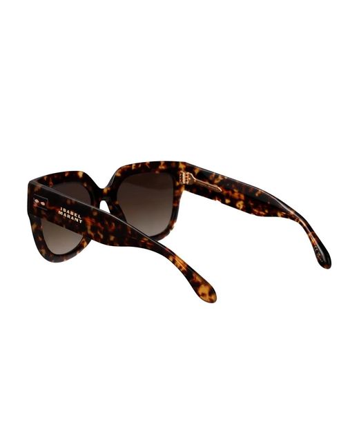 Isabel Marant Brown Square-Frame Sunglasses