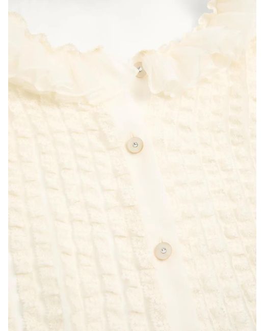 Valentino Garavani White Chiffon Shirt