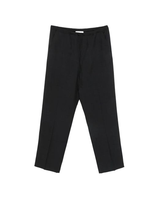 Pantalones Con Cordones Y Pinzas Second/Layer de hombre de color Black