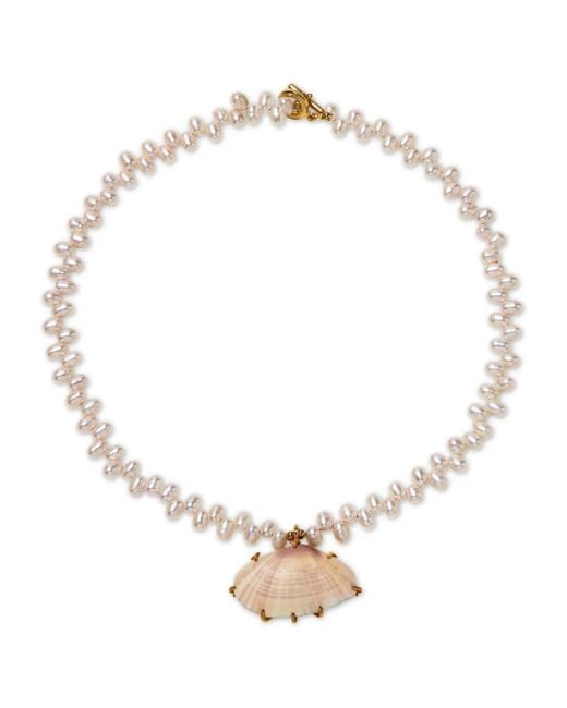 Jennifer Behr White Coquina Necklace