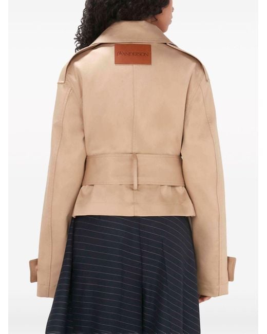 J.W. Anderson Cropped Trenchcoat in het Natural