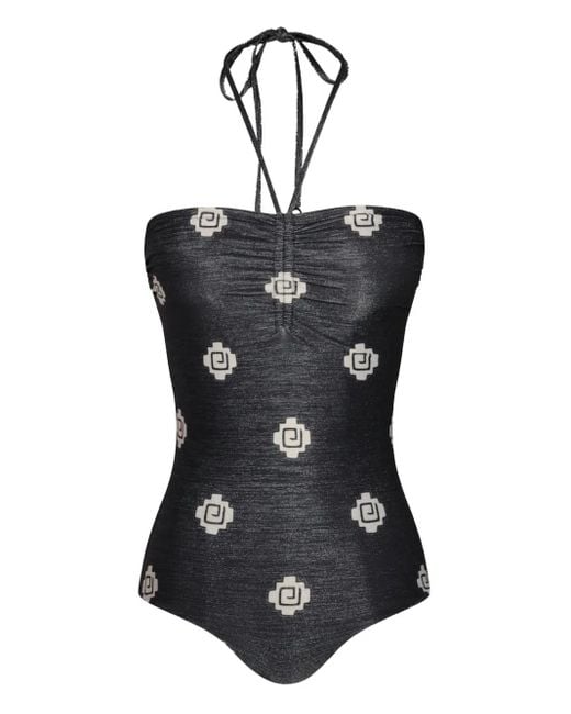 Maillot De Bain Occasus Solis À Motif Johanna Ortiz en coloris Black
