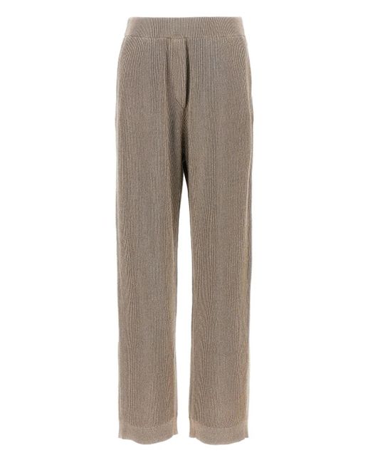 Brunello Cucinelli Geribbelde Broek in het Gray