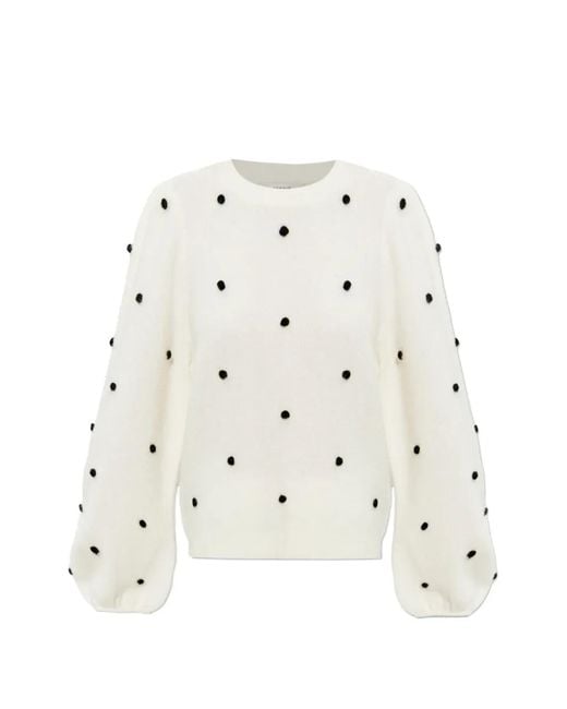 Gestuz Natural Pullover Mit Ballonärmeln