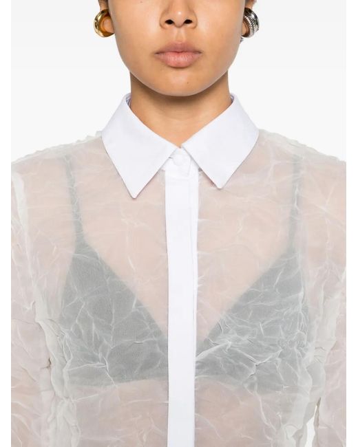 Viktor & Rolf White Crinkled Shirt