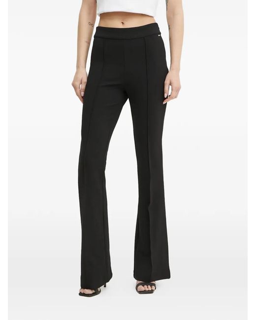 Guess Black High-Waist Flared Trousers