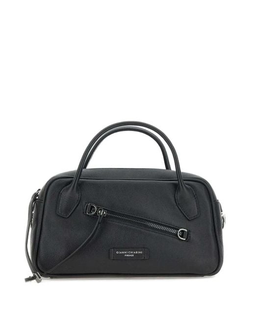 Gianni Chiarini Black Leather Tote Bag