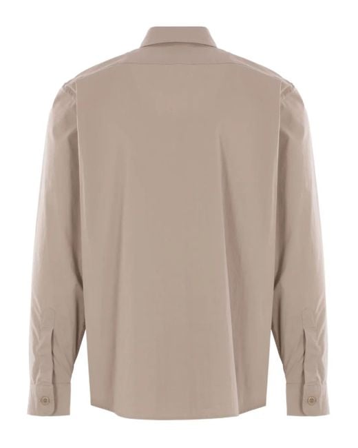 Aspesi Natural Button-Up Utility Shirt for men
