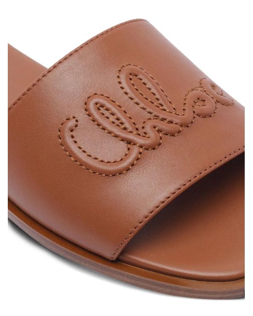 Chloé Brown Soleil Sandals