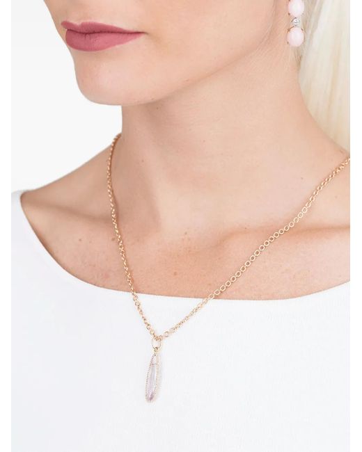 Irene Neuwirth Blue 18K Rose Amethyst Necklace
