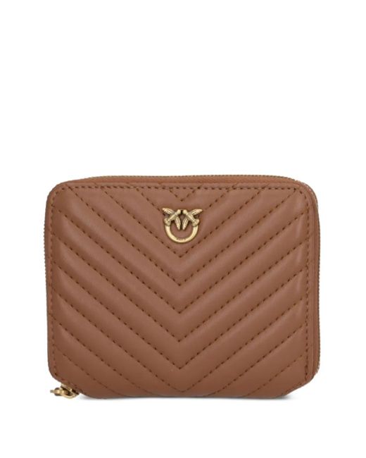 Pinko Brown Logo-Palque Wallet