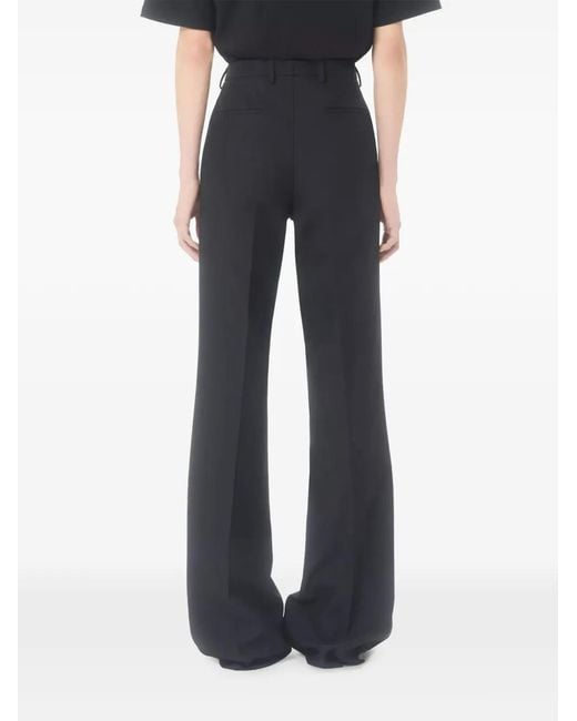 Valentino Garavani Black Nylon Gabardine Trousers for men