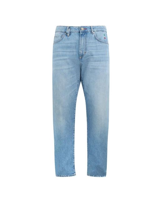 Philipp Plein Blue Appliqué Jeans for men