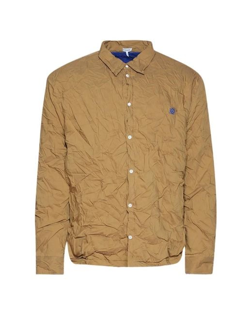 Loewe Natural Crumpled Hybrid Shirt for men