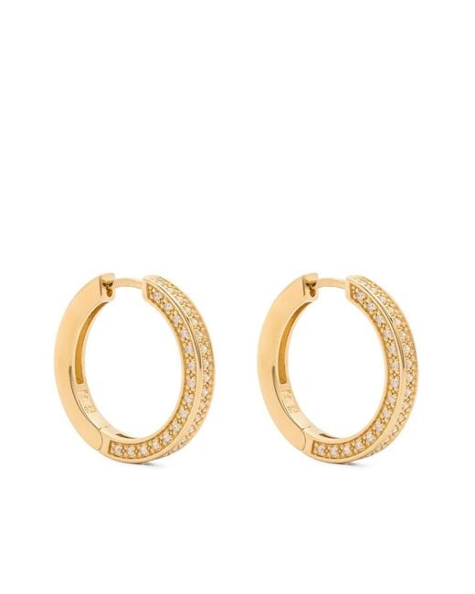 Tom Wood Metallic Nova Medium Hoop Earrings